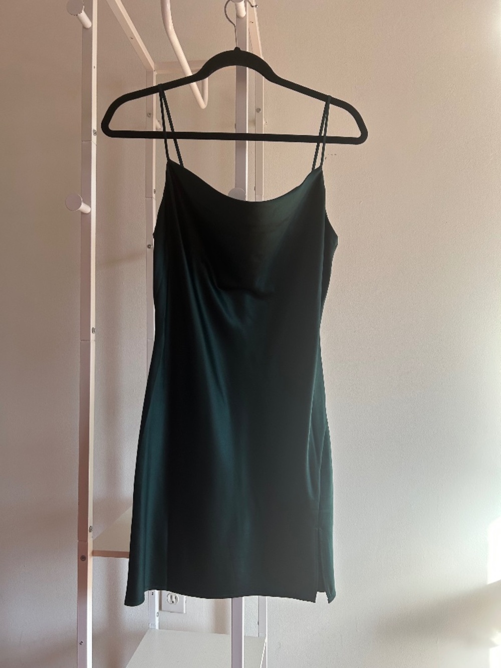 Green Mini Slip Dress